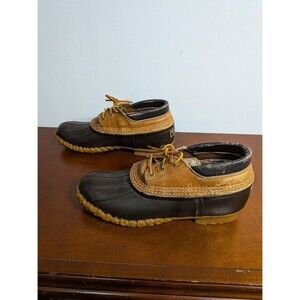Vintage L.L.Bean Gumshoe Duck Boots Men 10 M RARE Made in USA Heritage Leather